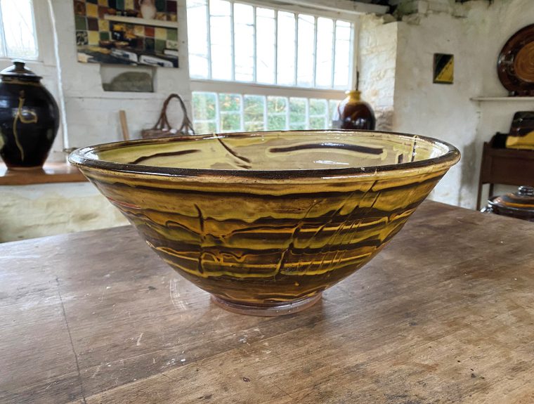Large Decorated Earthenware Bowl The Scottish Gallery