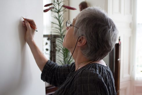 Victoria Crowe in her Edinburgh studio