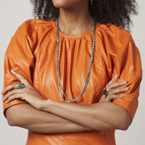 Line Enamel Necklaces