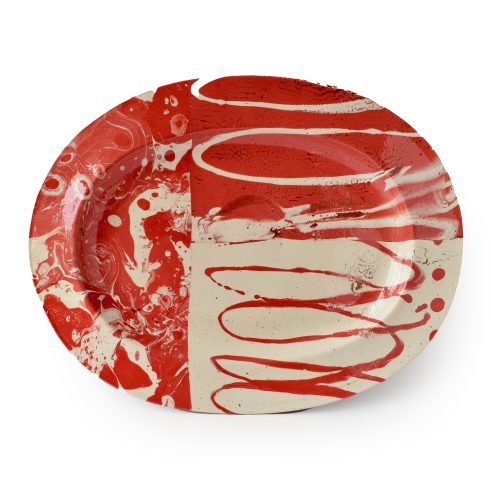 Red Oval Plate XVI