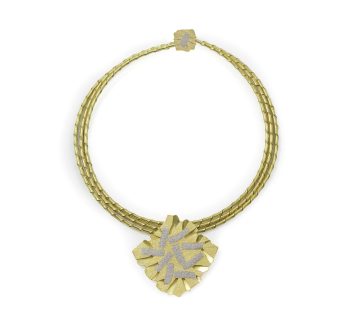 Textured Striptwist Necklace, Aleatoric Series