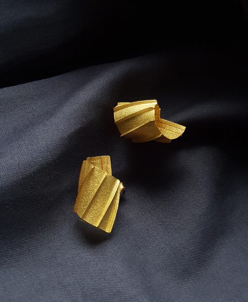 Pleated Earrings