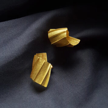 Pleated Earrings