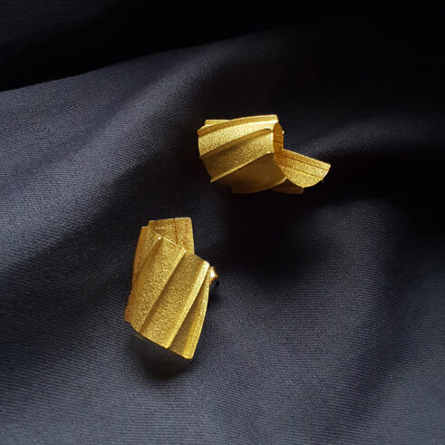 Pleated Earrings