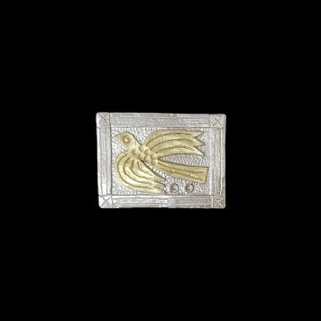 Rectangle Bird Brooch