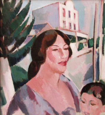Margaret and Willy Peploe at the Hotel Panorama, Cassis