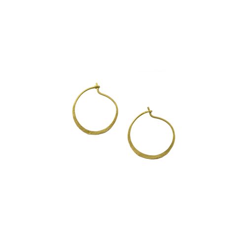 Small Forged Hoop Earrings