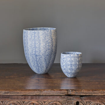 Nerikomi Vessel III & Small Nerikomi Vessel II