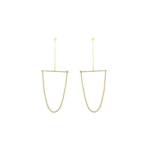 T-Drop with Chain Earrings