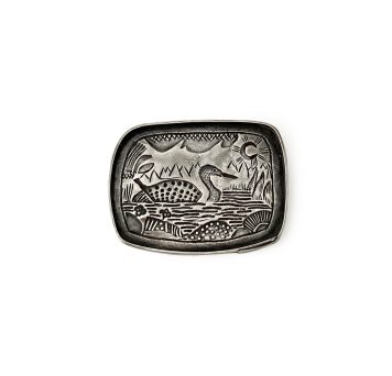 Duck on Pond Brooch