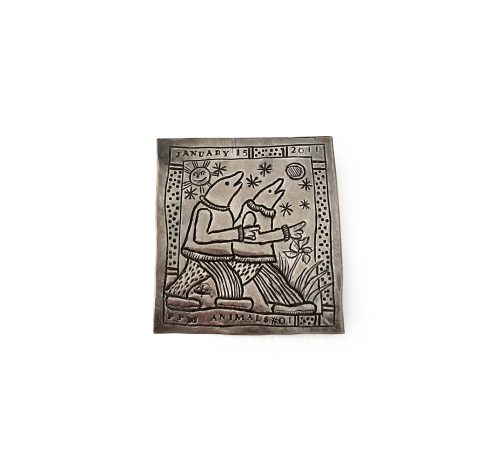 Mole Conversation Brooch