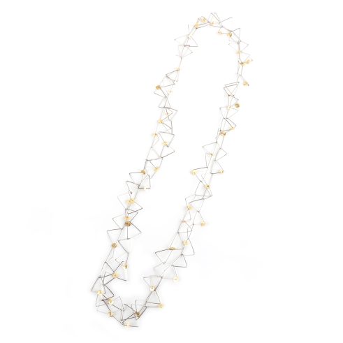 Double Triangle Chain with Gold Dots