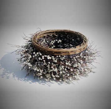 Purple/Blue Catkin Bowl