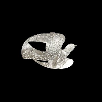 Silver Dove Brooch