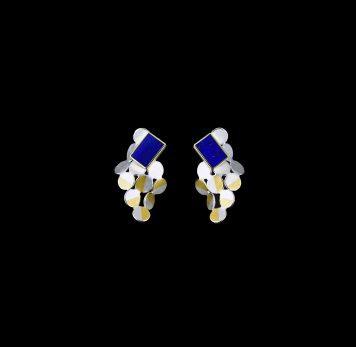 Rhombus Lapis Earrings