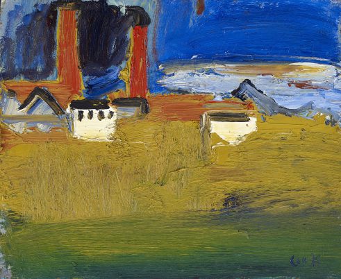 Across the Field to Work