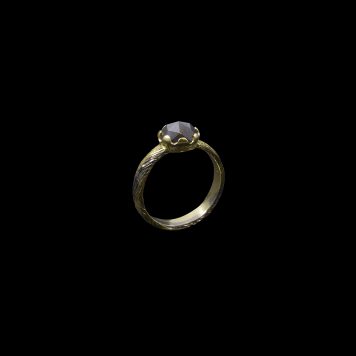 Grey Diamond Ring