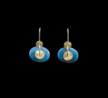 Turquoise & Gold Earrings