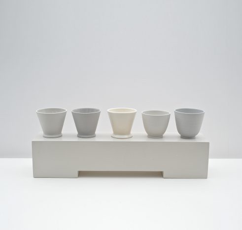 Five Cups On A Ground