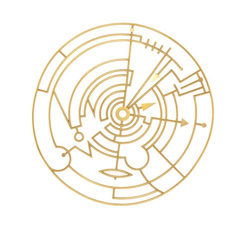 ‘Plan in a Gold Circle’ Brooch