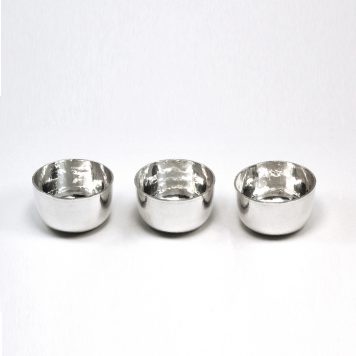 Small Hammer Raised Silver Cup