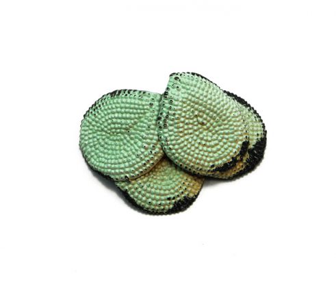 Green Punched Brooch