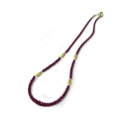 Ruby & 18ct Gold Necklace