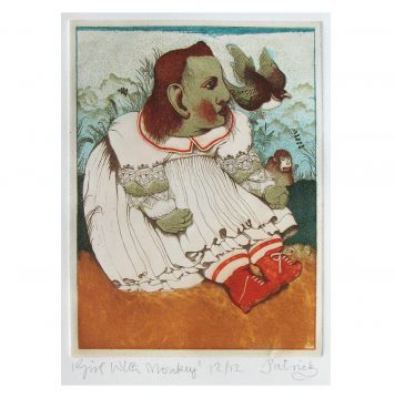 Girl with Monkey