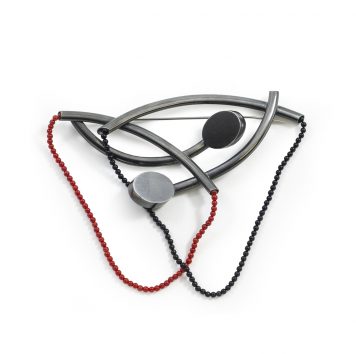Artery Series Beaded Brooch