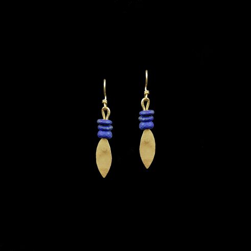 Lapiz Lazuli & Gold Earrings I
