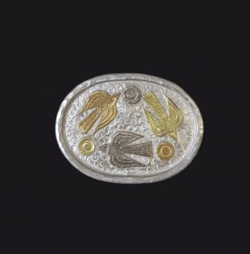 Brooch with Birds and Stars
