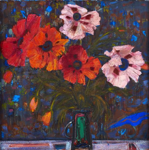 Poppies on a Dark Ground