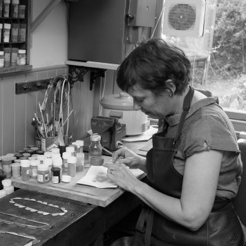 Ann Little in her studio