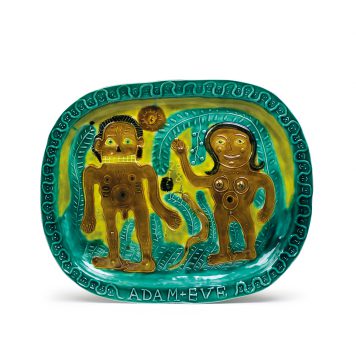 Adam and Eve Plate