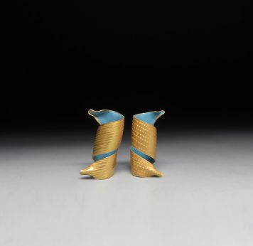 Blue Molllusc Earrings