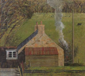 Cottage with Bonfire