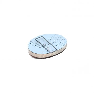 Light Blue Grid Brooch