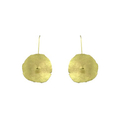 Hammered Sun Disc Earrings