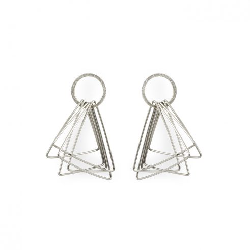 5 Triangle Hoop Earrings