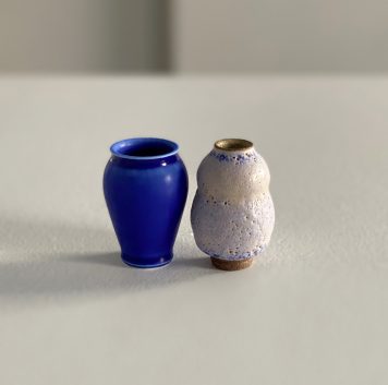 Miniature Pots – Medium, Blues
