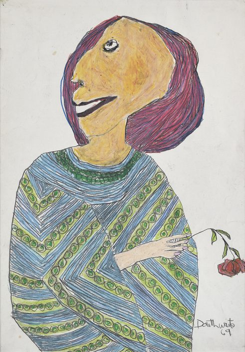 Woman with Rose
