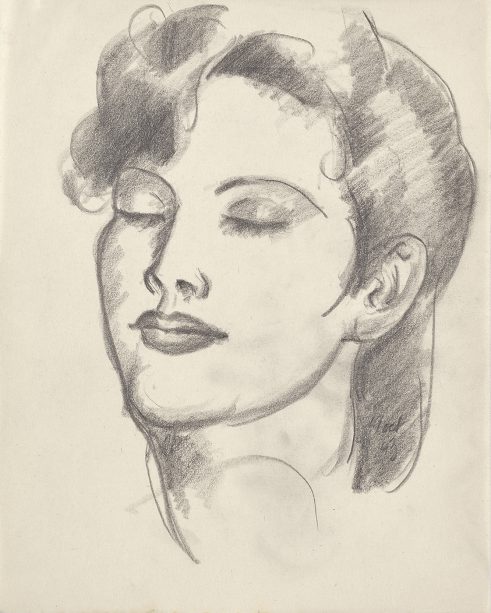 Woman with her Eyes Closed