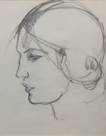 Study of a Dancer seen in Profile
