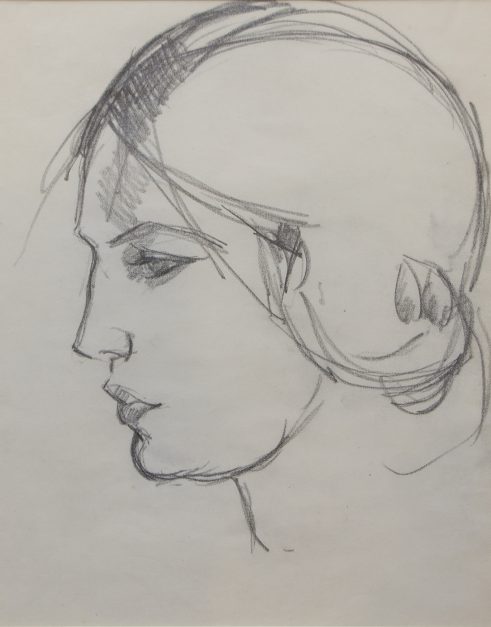 Study of a Dancer seen in Profile