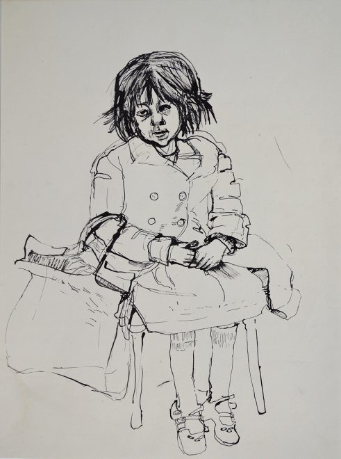 Girl with Shopping Bag