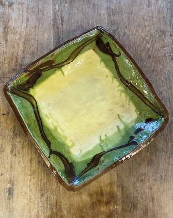Large Square Decorated Platter