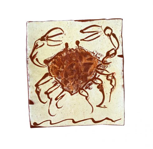 Decorated Tile – Crab