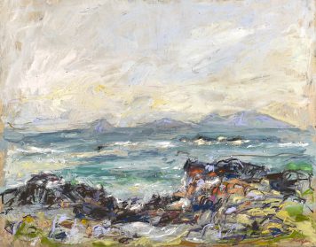 Barra in the Distance from Balephetrish Bay, Isle of Tiree