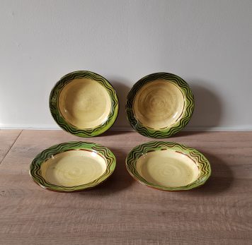 Yellow and Green Pasta Dishes