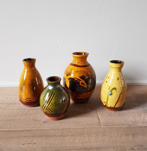 Small Sake Bottles and Small Rounded Vases